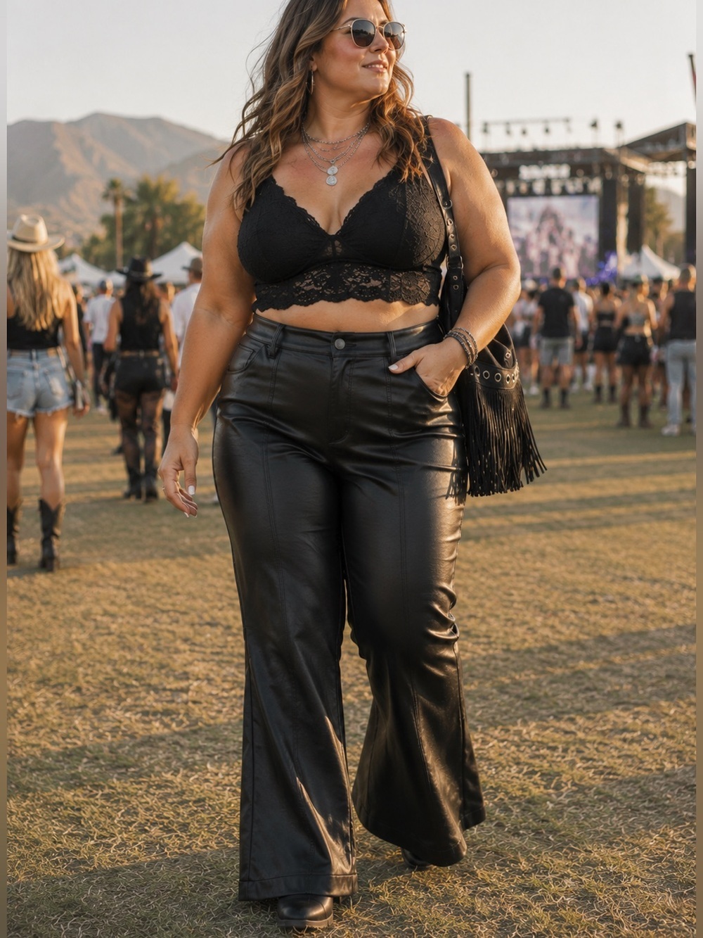 Torrid Black Faux Leather Flare Pants Size 14R Y2K Moto Festival Chic Party Fall